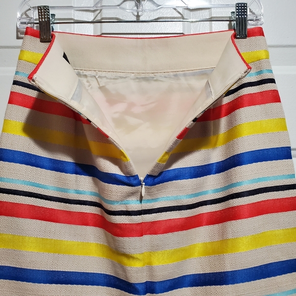 J.Crew Colorful Jacquard Midi Frayed Hem Skirt - Picture 9 of 12